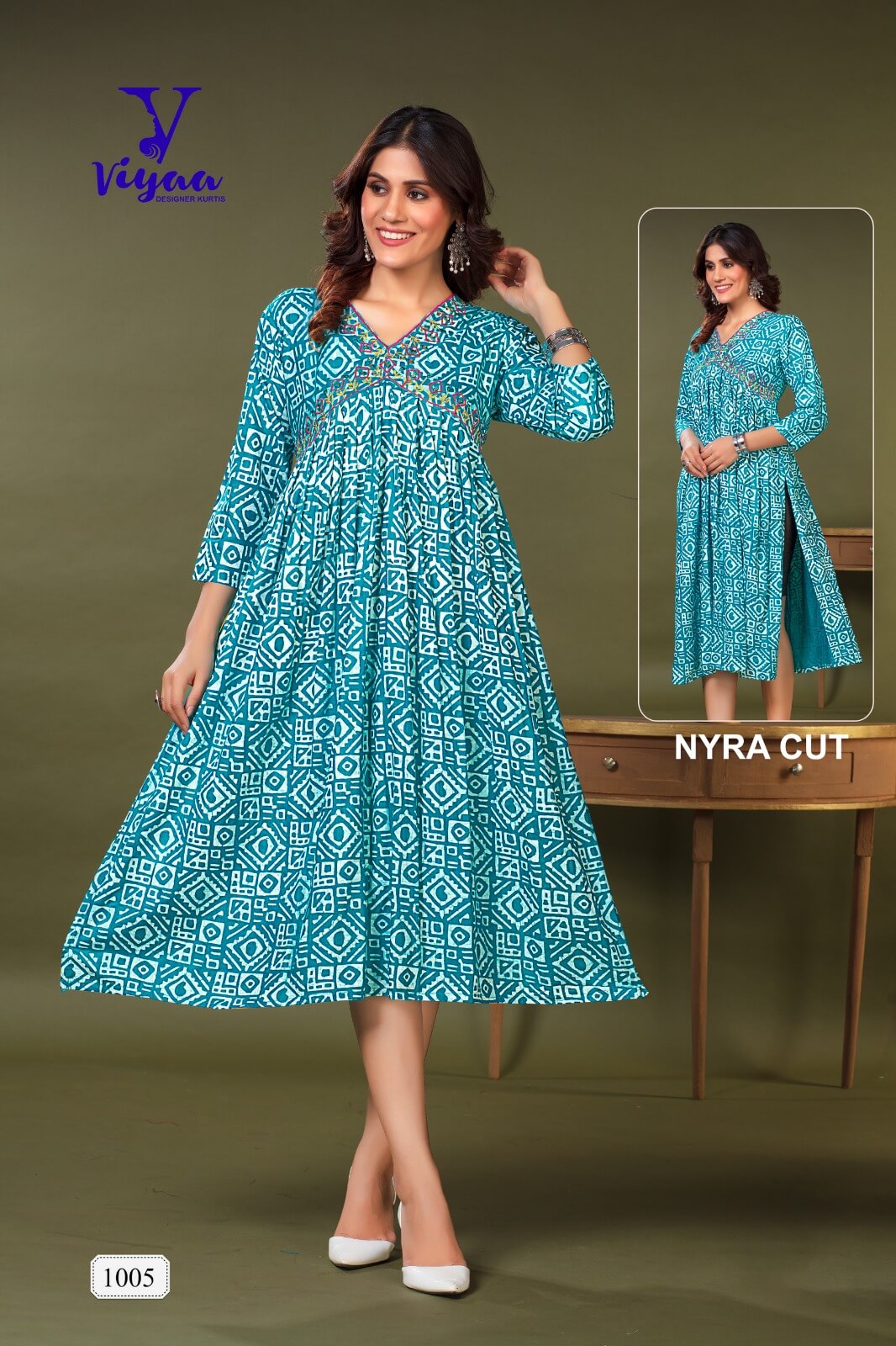 Viyaa Designer Bulbul Alia Rayon Kurti Catalog collection 6