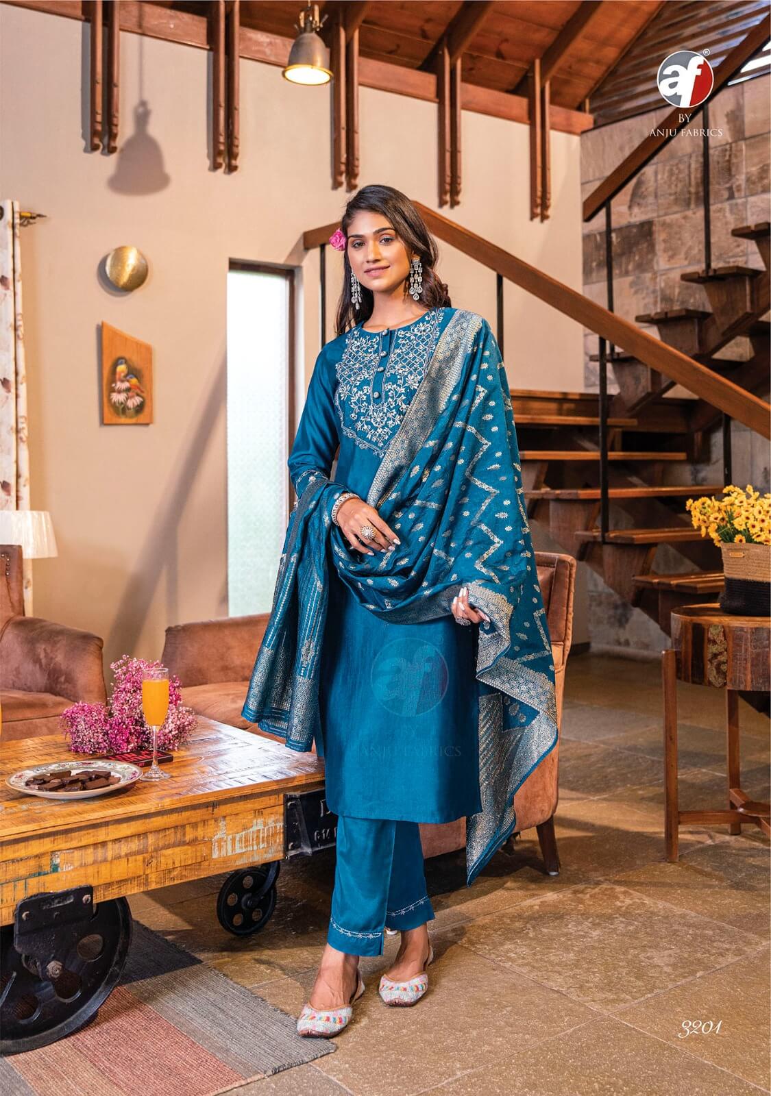 Anju Fabrics Mayuri Vol 3 Designer Wedding Party Salwar Suits collection 2