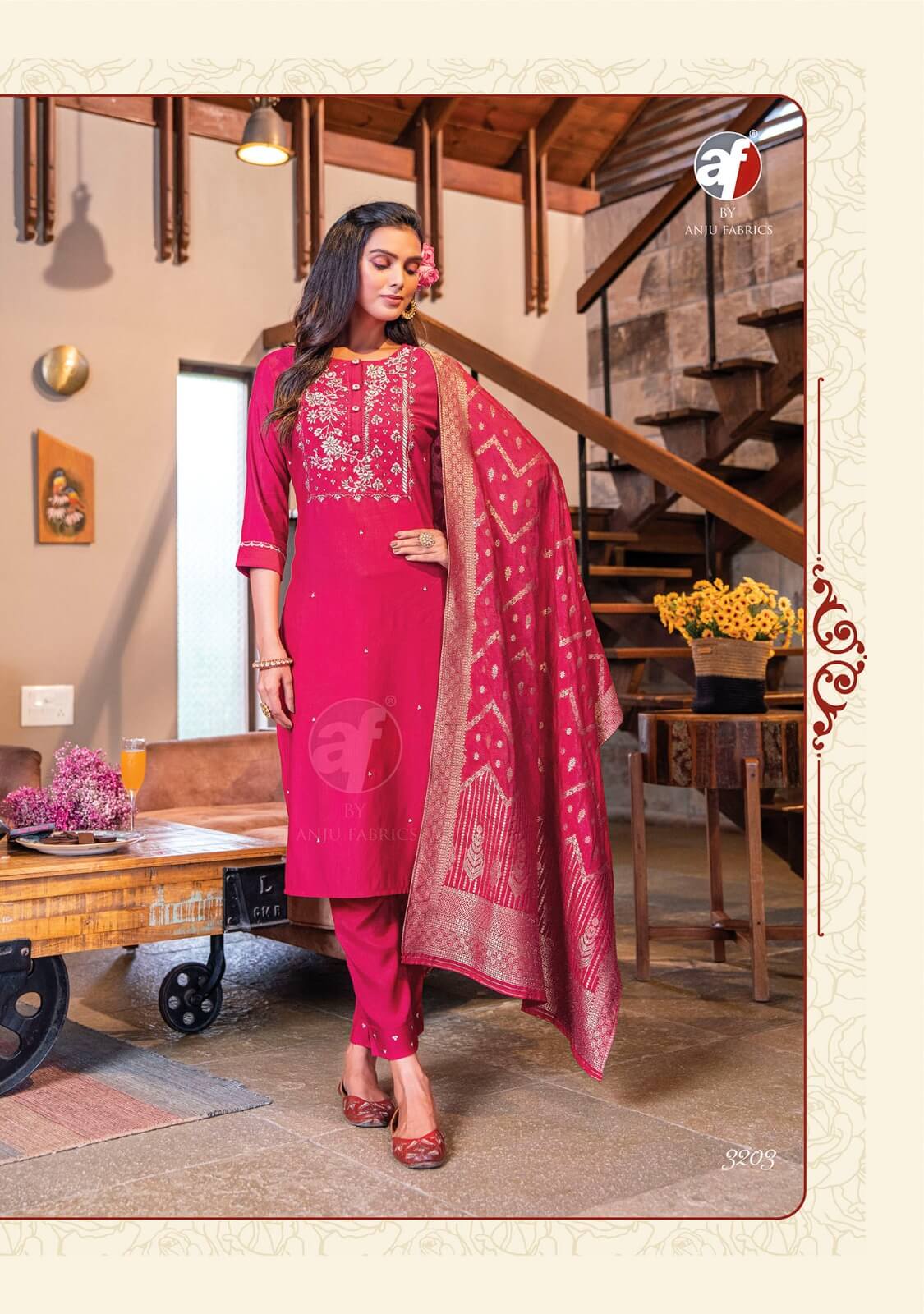 Anju Fabrics Mayuri Vol 3 Designer Wedding Party Salwar Suits collection 4