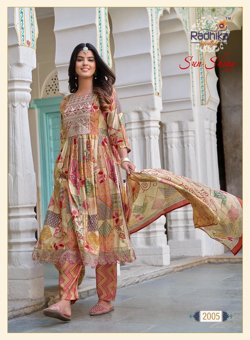 Radhika Lifestyle Sunshine vol 2 Naira Cut collection 6