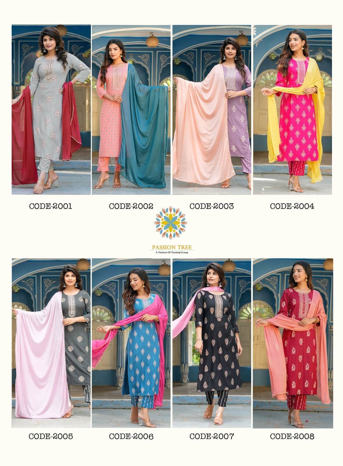 Passion Tree Harvi vol 2 Kurtis with Bottom and Dupatta collection 4