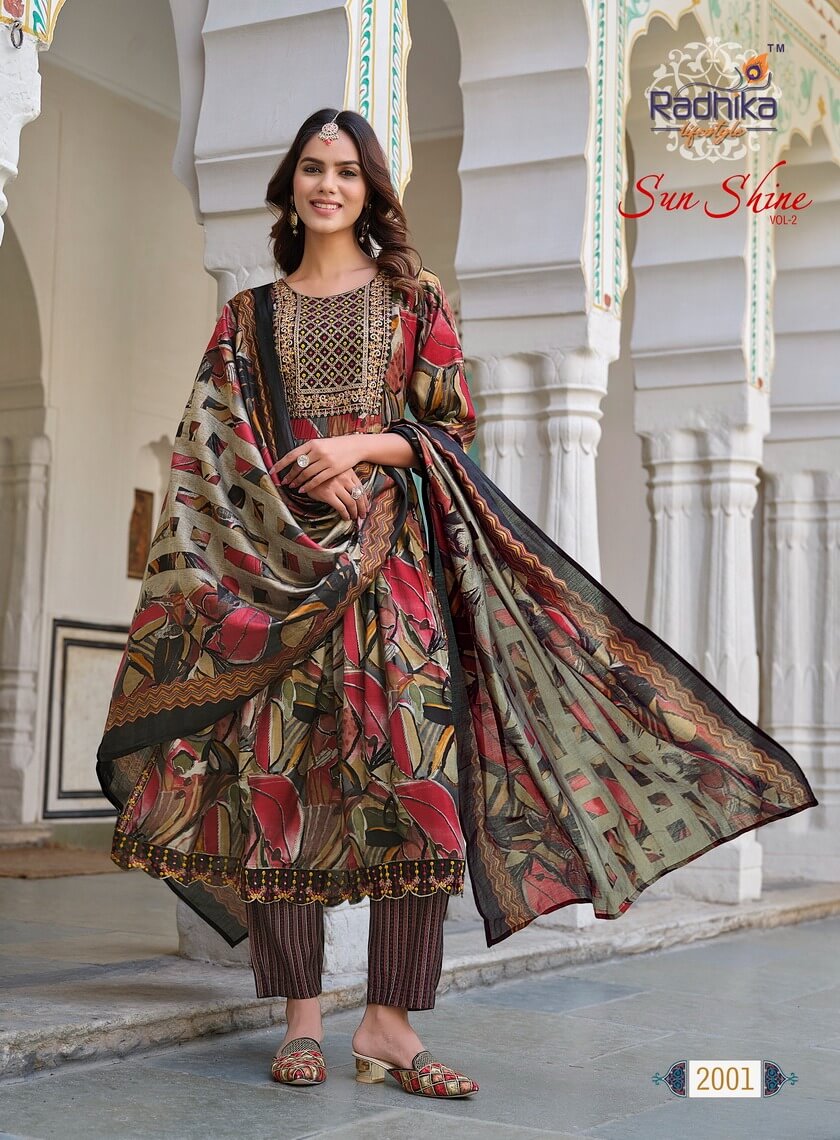 Radhika Lifestyle Sunshine vol 2 Naira Cut collection 1
