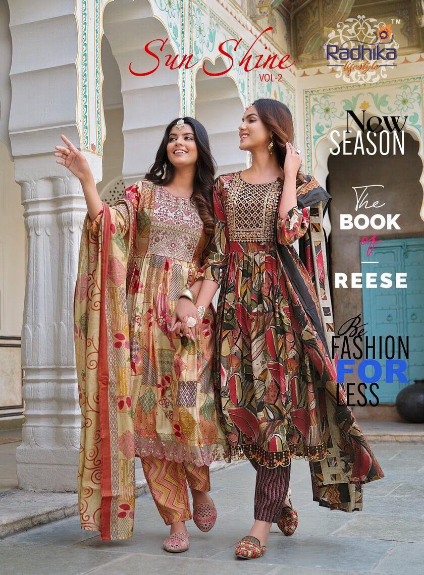 Radhika Lifestyle Sunshine vol 2 Naira Cut collection 8