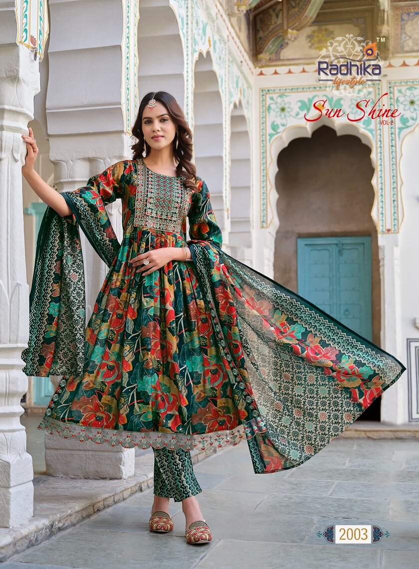 Radhika Lifestyle Sunshine vol 2 Naira Cut collection 2