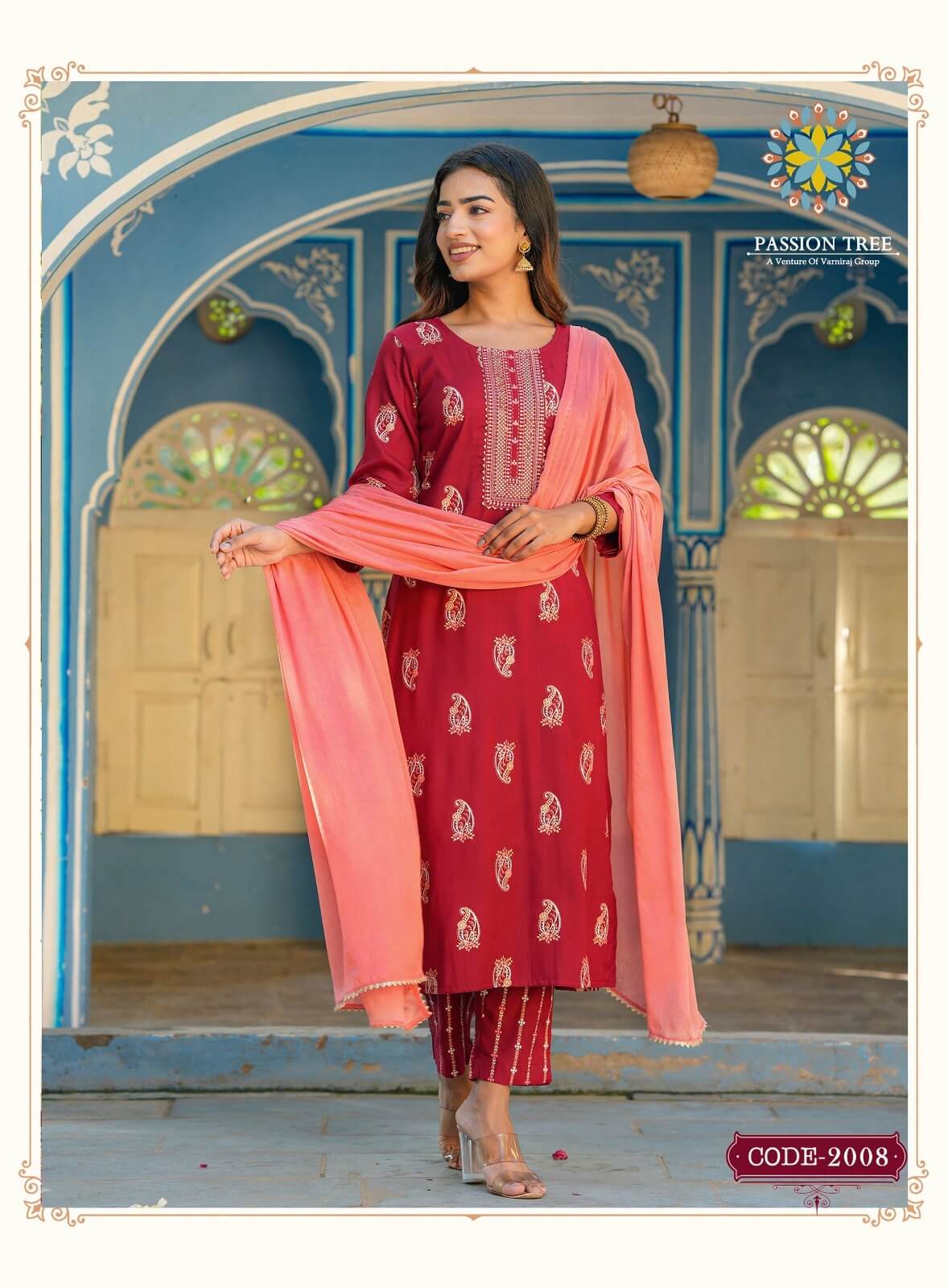 Passion Tree Harvi vol 2 Kurtis with Bottom and Dupatta collection 1