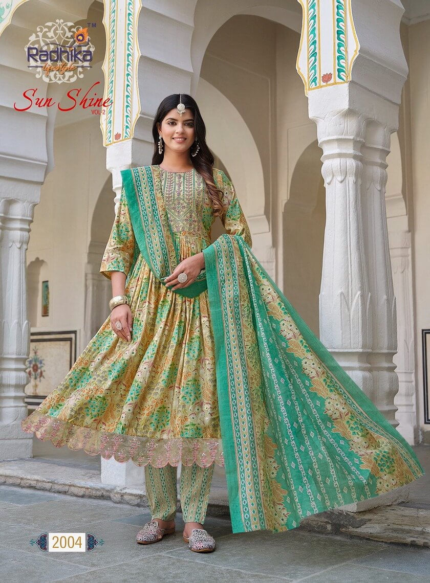 Radhika Lifestyle Sunshine vol 2 Naira Cut collection 4