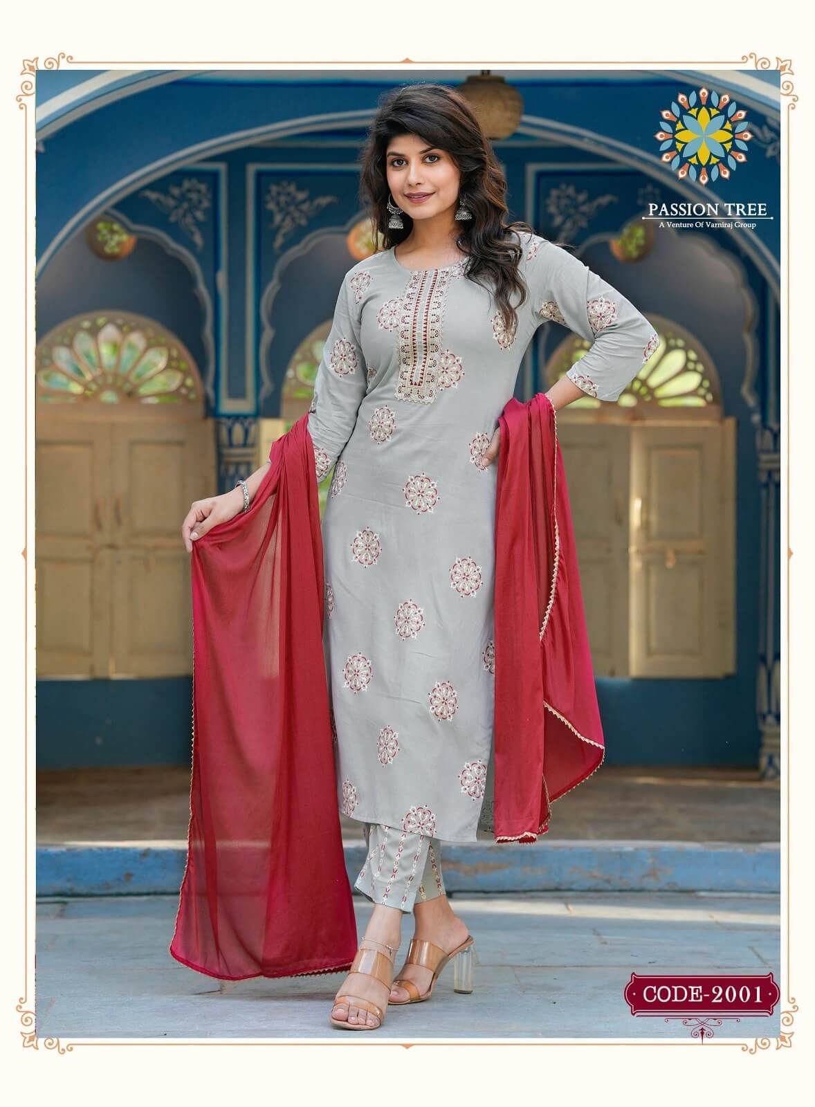 Passion Tree Harvi vol 2 Kurtis with Bottom and Dupatta collection 8