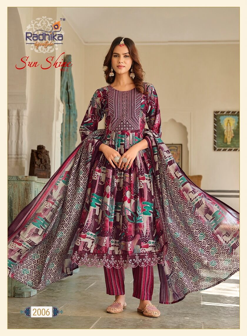 Radhika Lifestyle Sunshine vol 2 Naira Cut collection 7
