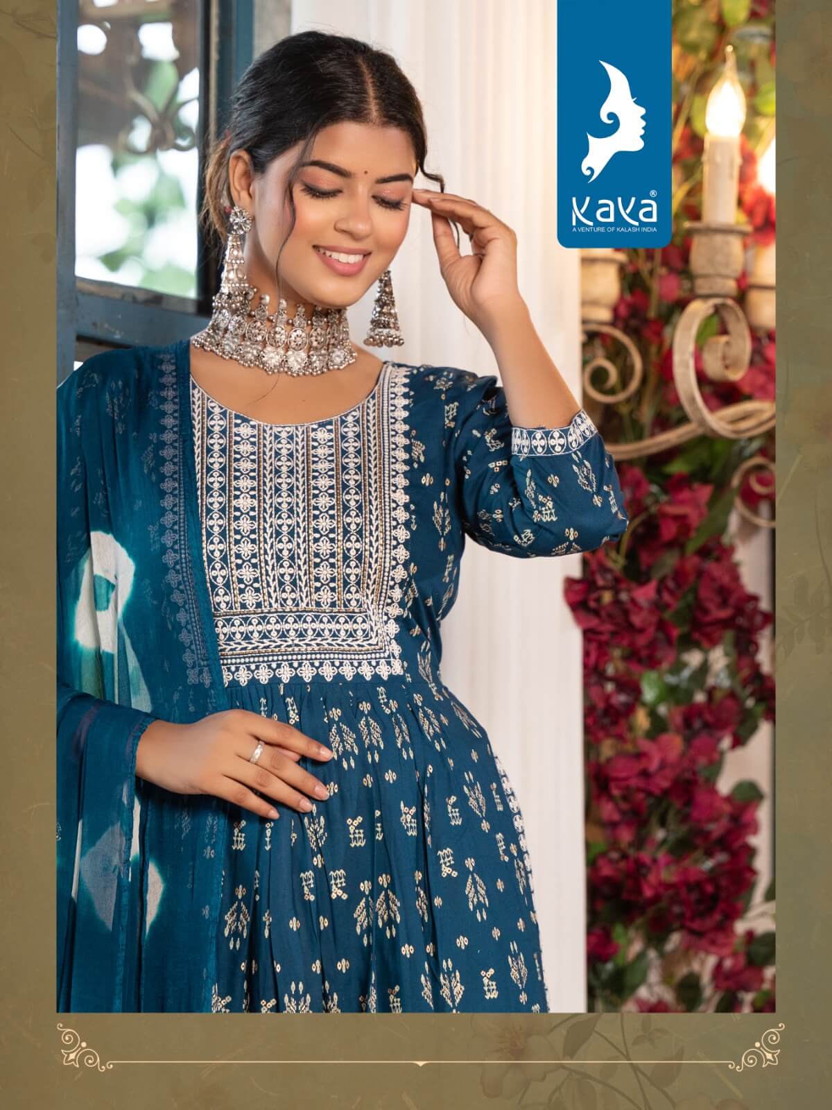 Kaya Gulnaaz Naira Cut Kurti with bottom and Dupatta collection 5