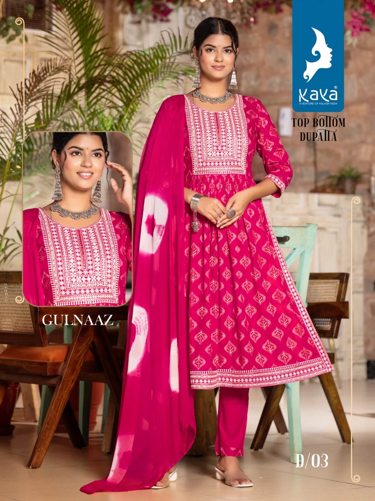 Kaya Gulnaaz Naira Cut Kurti with bottom and Dupatta collection 2