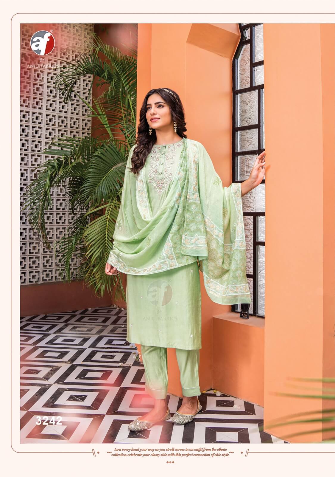 Anju Fabrics Once More Vol 3 Churidar Salwar Suits Catalog collection 9