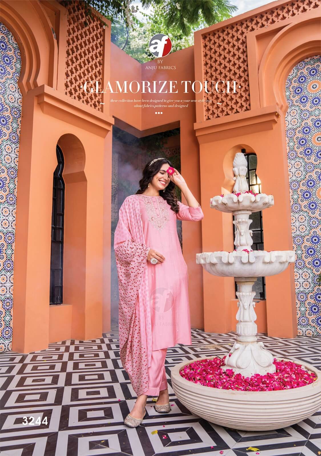 Anju Fabrics Once More Vol 3 Churidar Salwar Suits Catalog collection 6