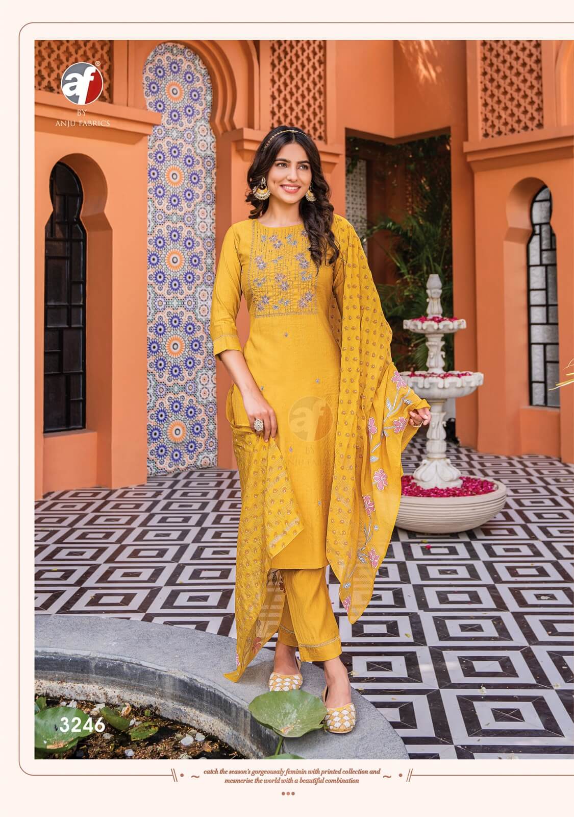 Anju Fabrics Once More Vol 3 Churidar Salwar Suits Catalog collection 13