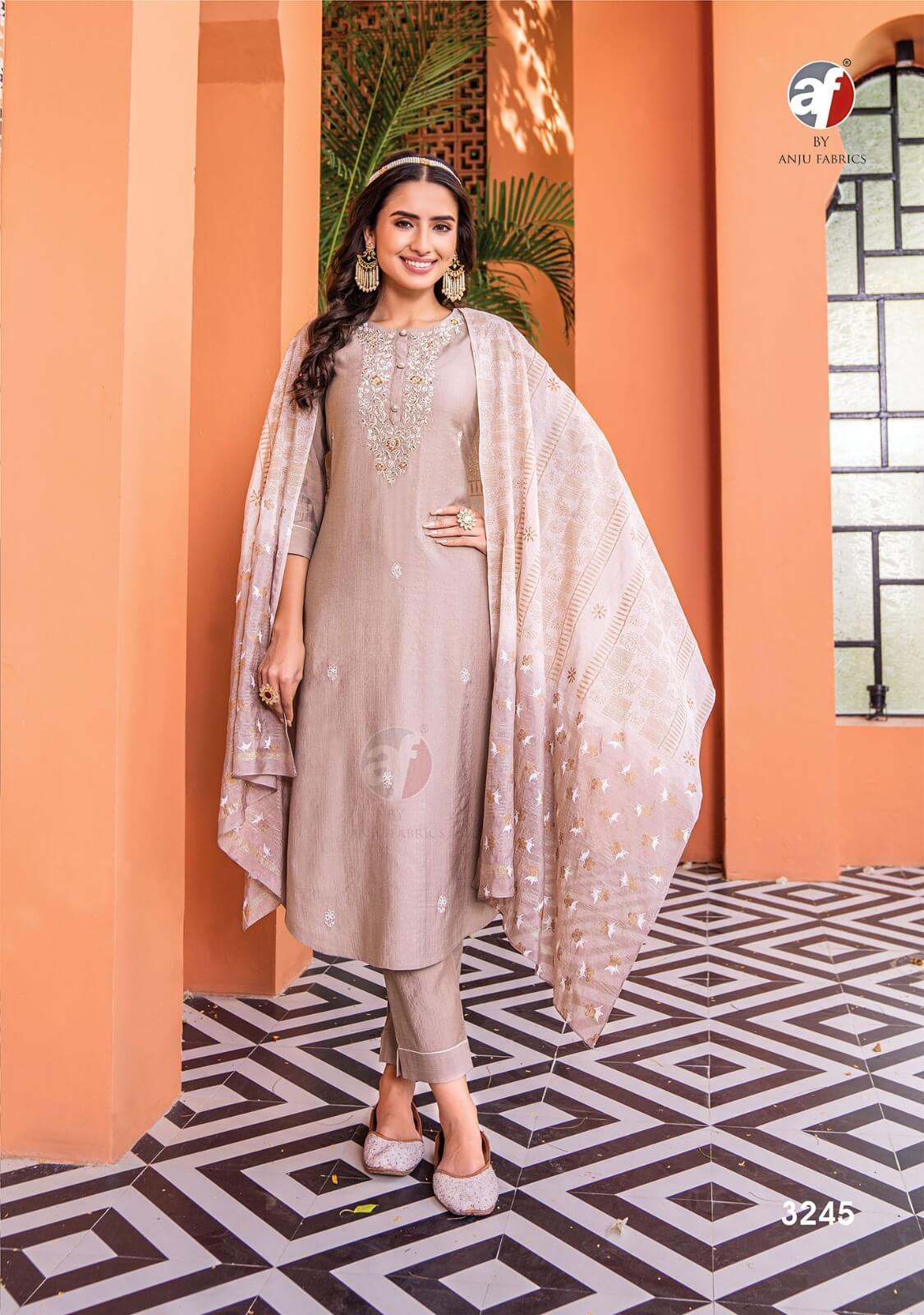 Anju Fabrics Once More Vol 3 Churidar Salwar Suits Catalog collection 12