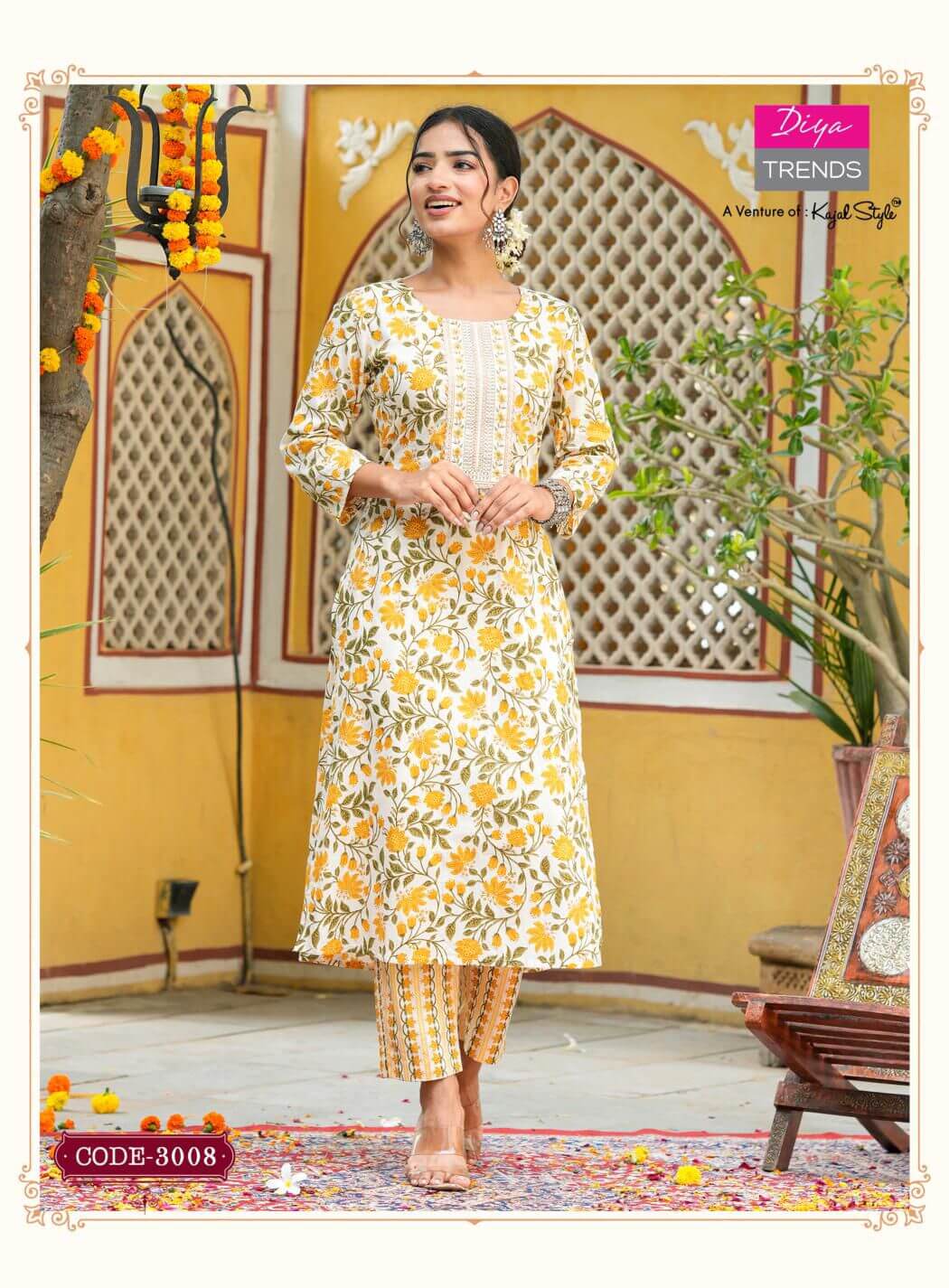 Diya Trends Cotton Candy vol 3 Kurtis with Bottom collection 7