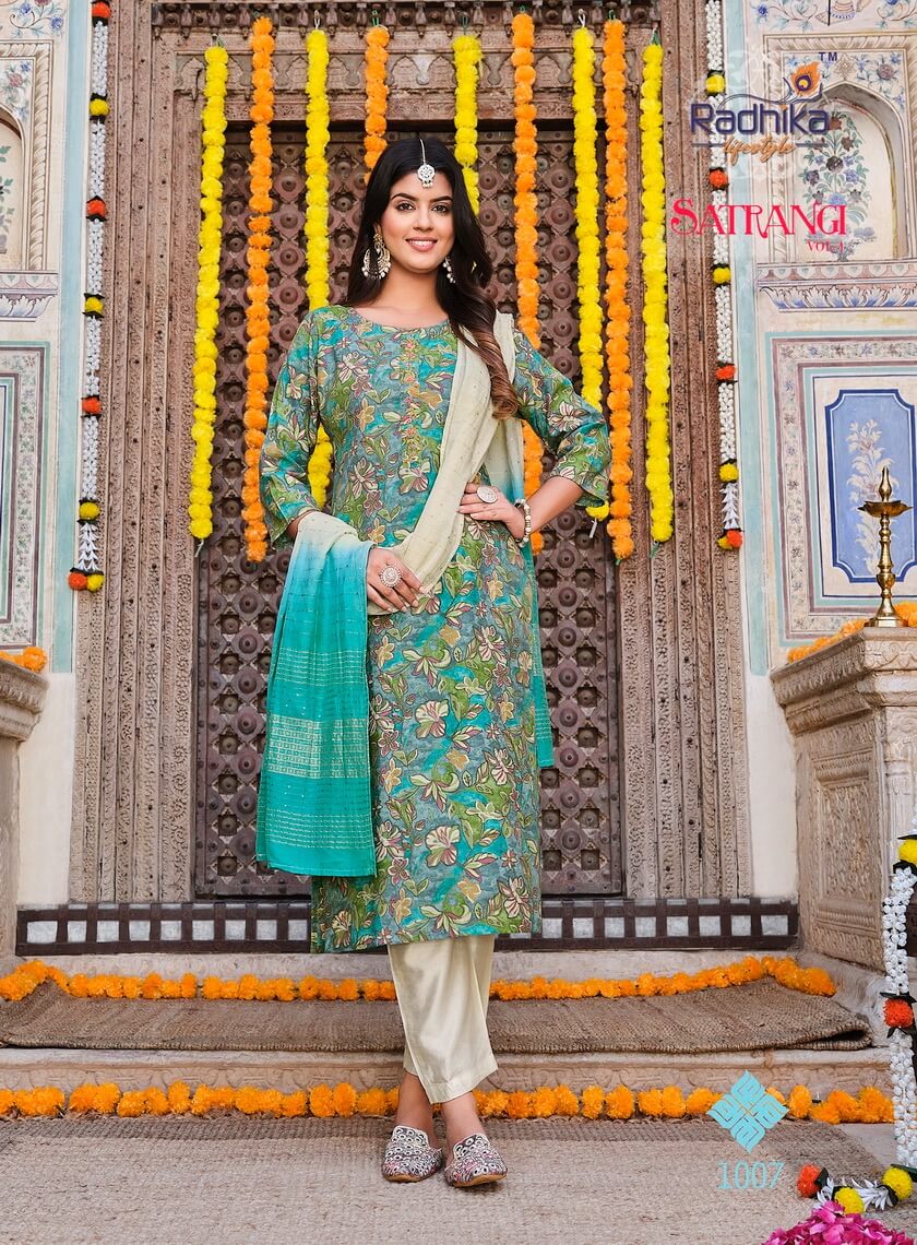 Radhika Lifestyle Satrangi vol 1 Printed Salwar Kameez collection 6