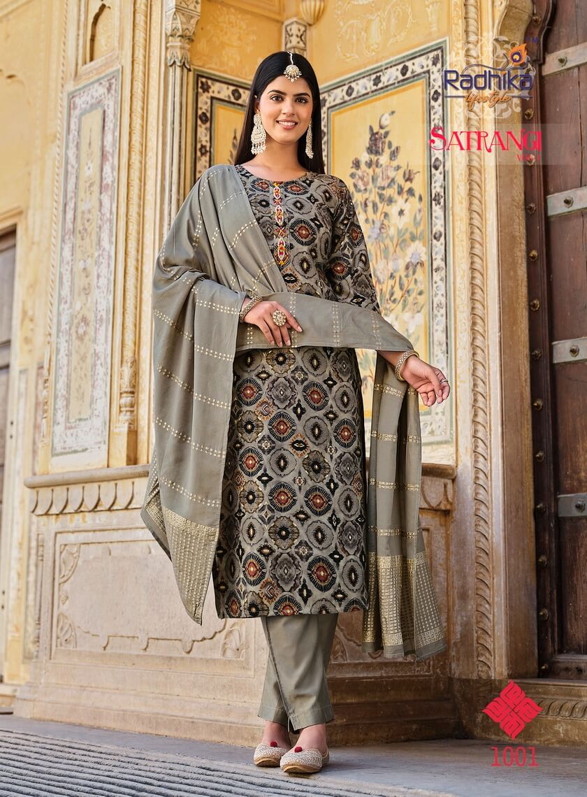 Radhika Lifestyle Satrangi vol 1 Printed Salwar Kameez collection 1