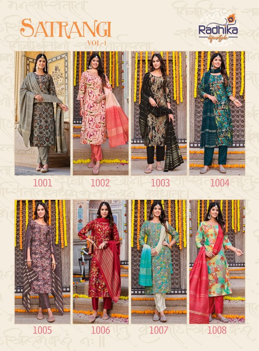 Radhika Lifestyle Satrangi vol 1 Printed Salwar Kameez collection 5