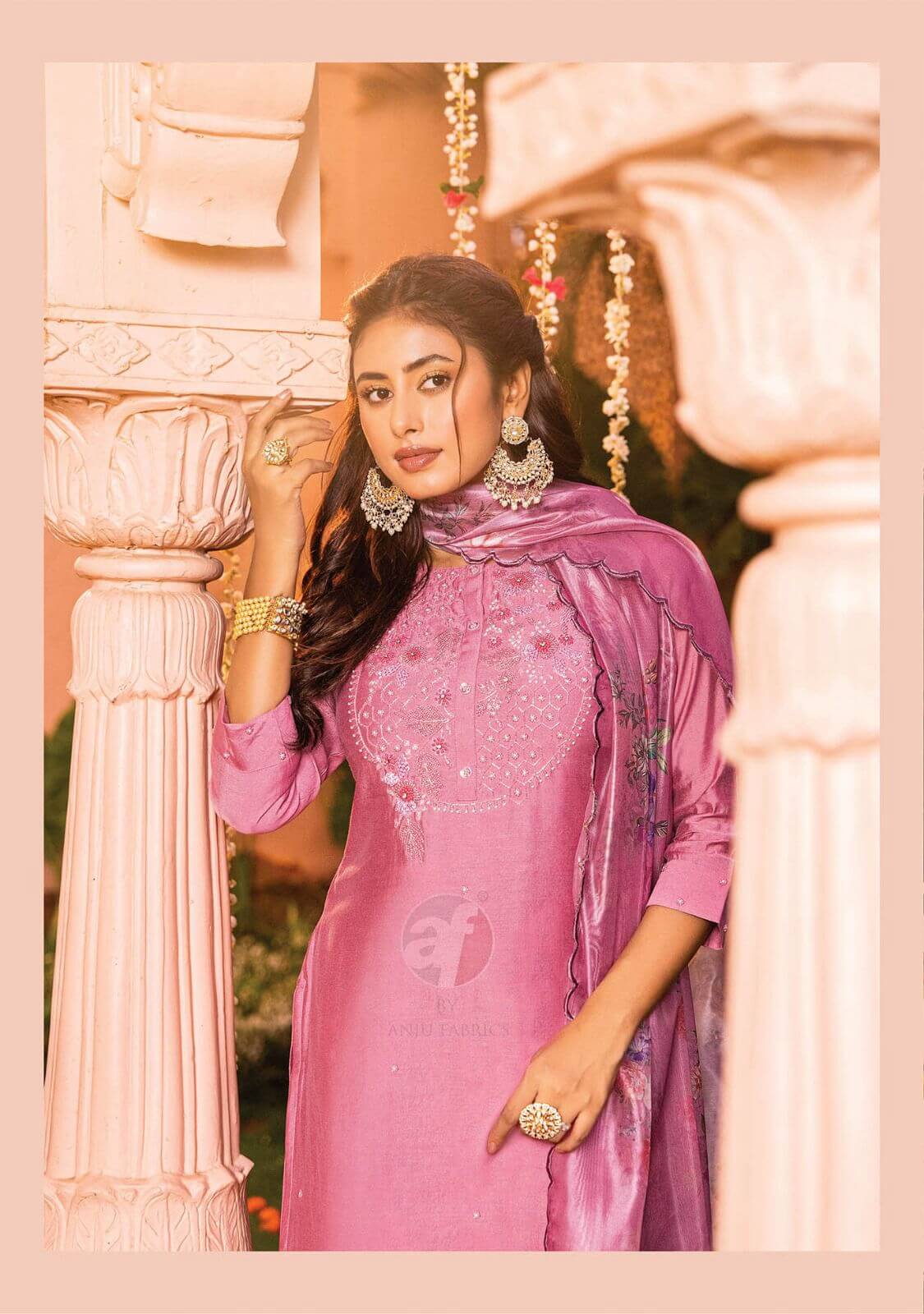 Anju Fabrics Sangeet vol 4 Kurti with Dupatta and Pant collection 1