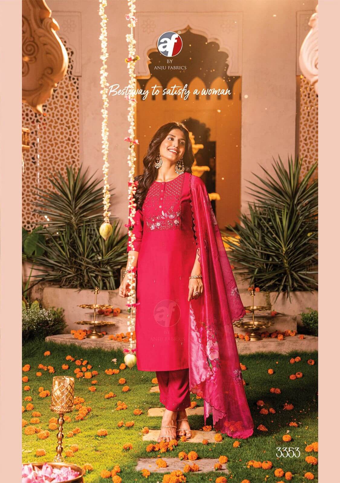 Anju Fabrics Sangeet vol 4 Kurti with Dupatta and Pant collection 9