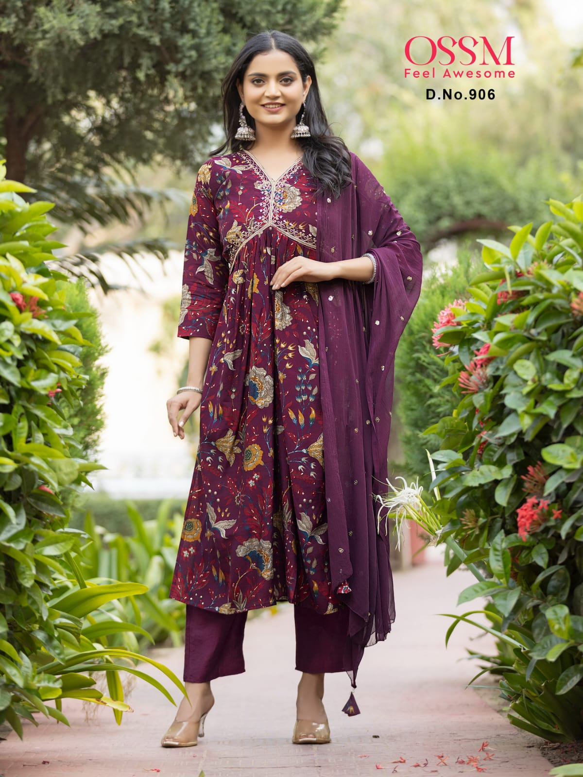 Ossm Resham Vol 9 Alia Printed Salwar Kameez Catalog collection 7