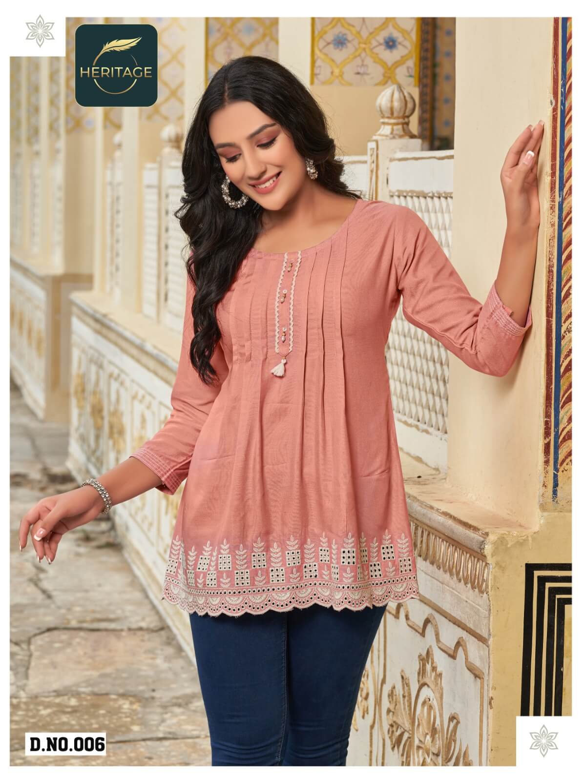 Heritage Cherry Rayon Ladies Tops Catalog collection 9