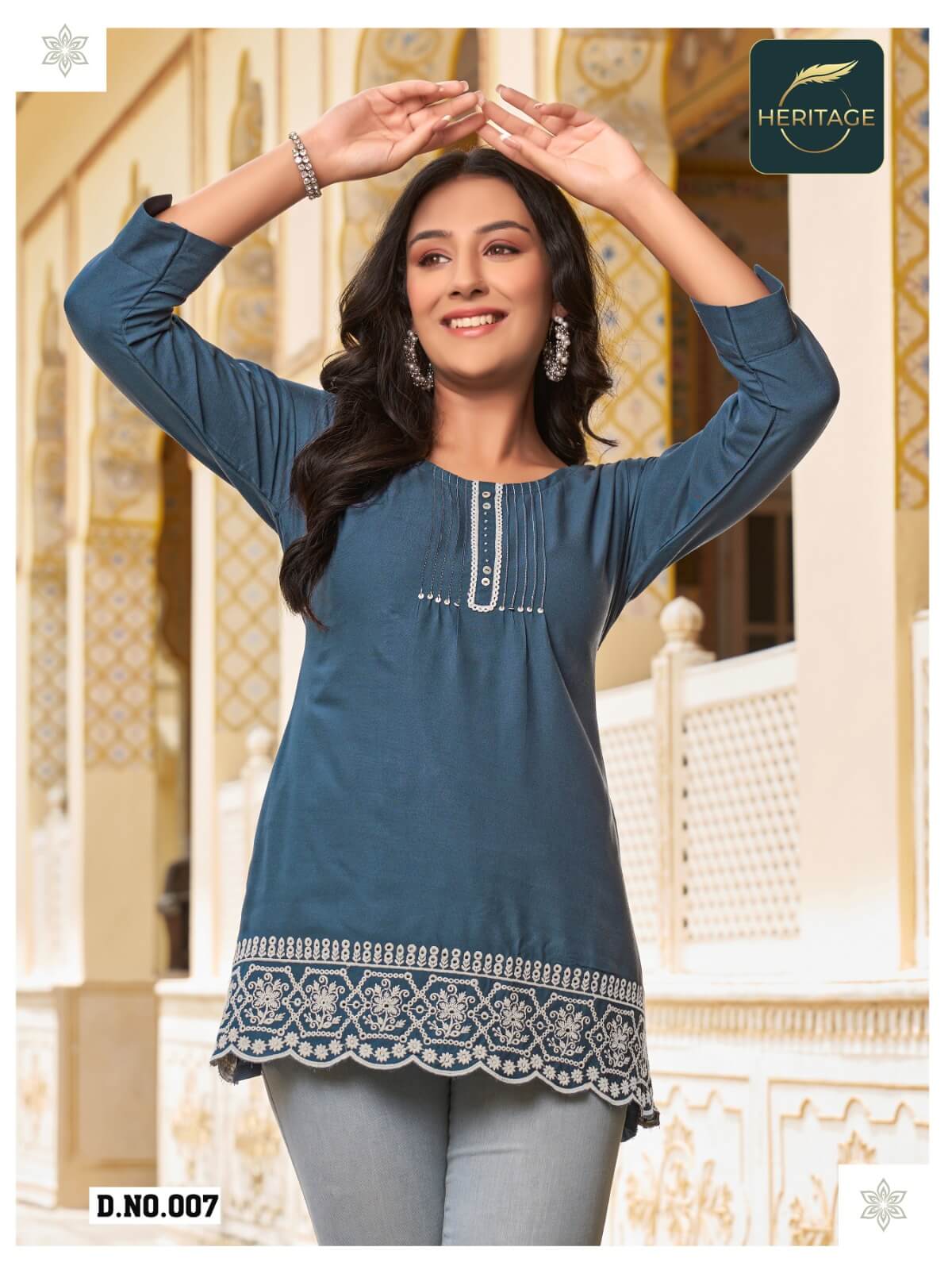 Heritage Cherry Rayon Ladies Tops Catalog collection 11