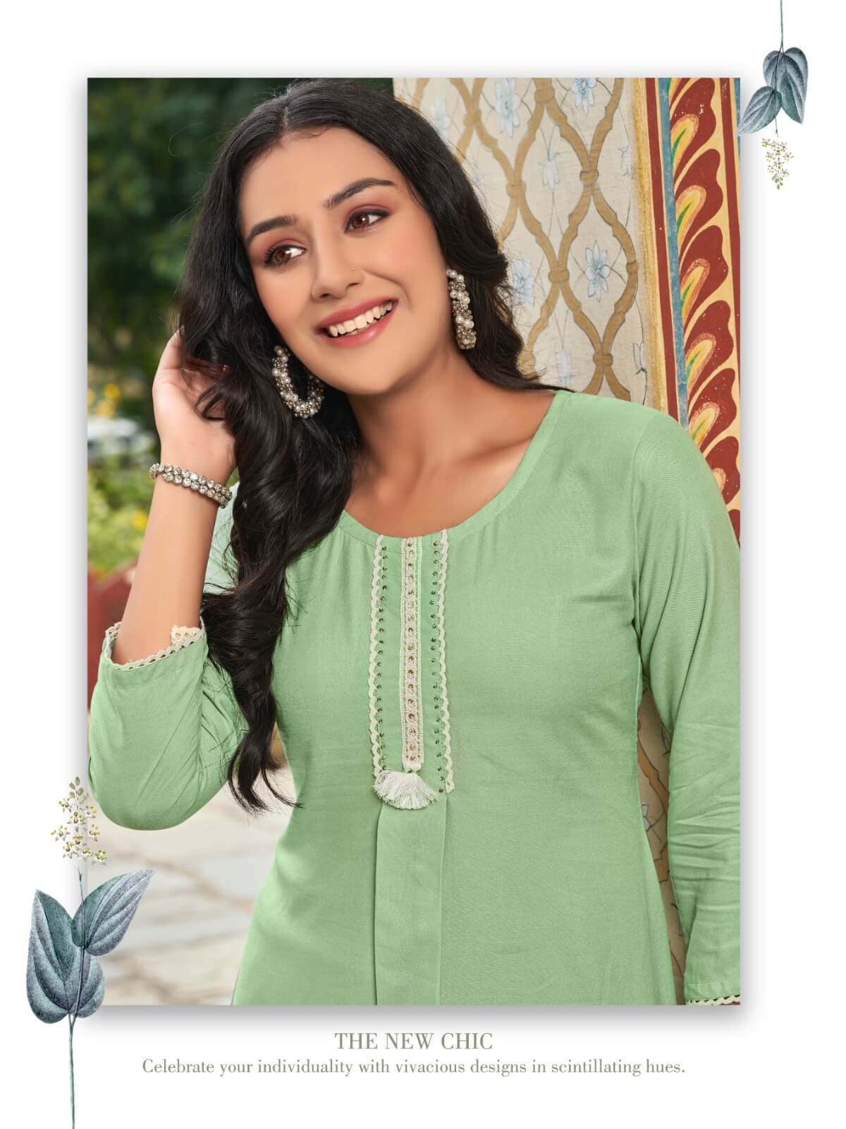Heritage Cherry Rayon Ladies Tops Catalog collection 6