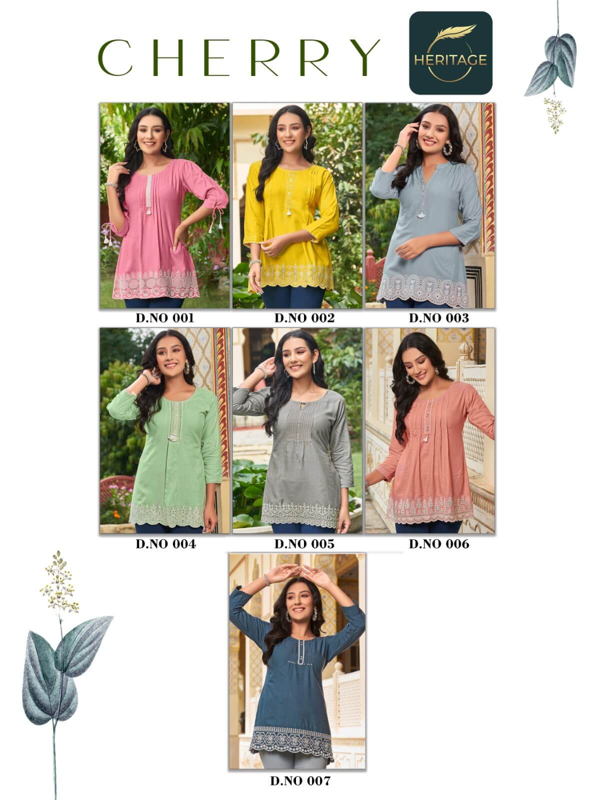 Heritage Cherry Rayon Ladies Tops Catalog collection 3