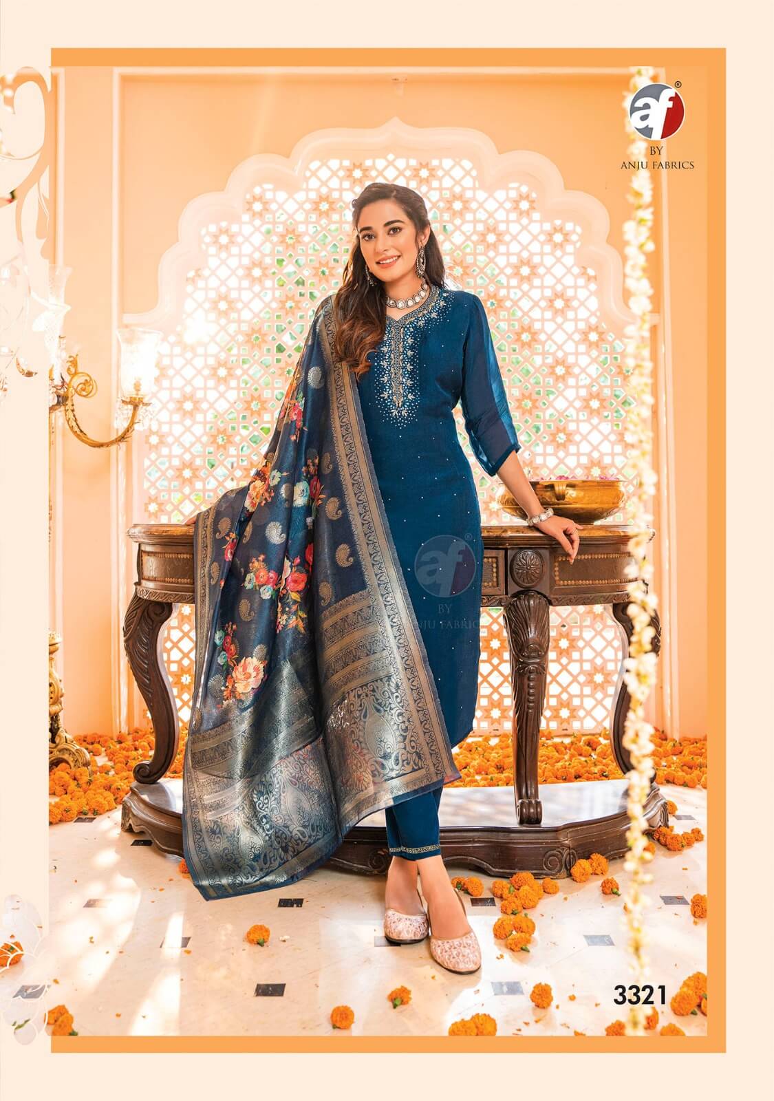 Anju Fabrics Tyohaar Designer Wedding Party Salwar Suits Catalog collection 6