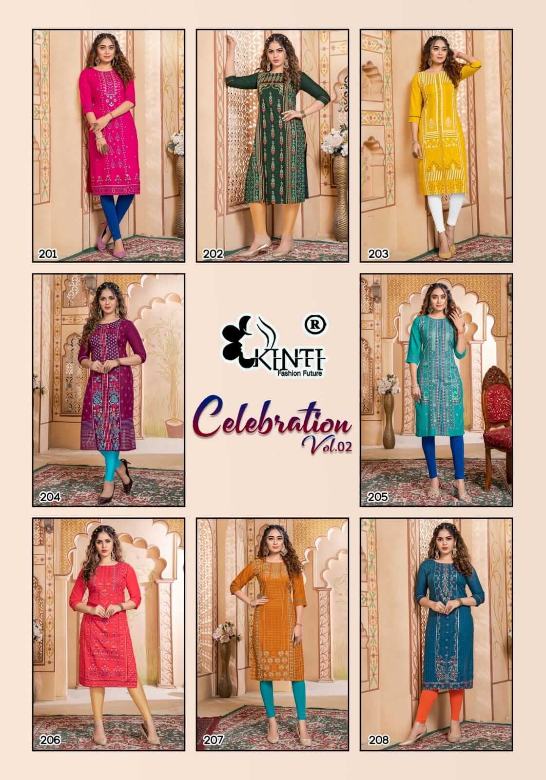 Kinti Celebration Kurtis Below 300 Catalog collection 6