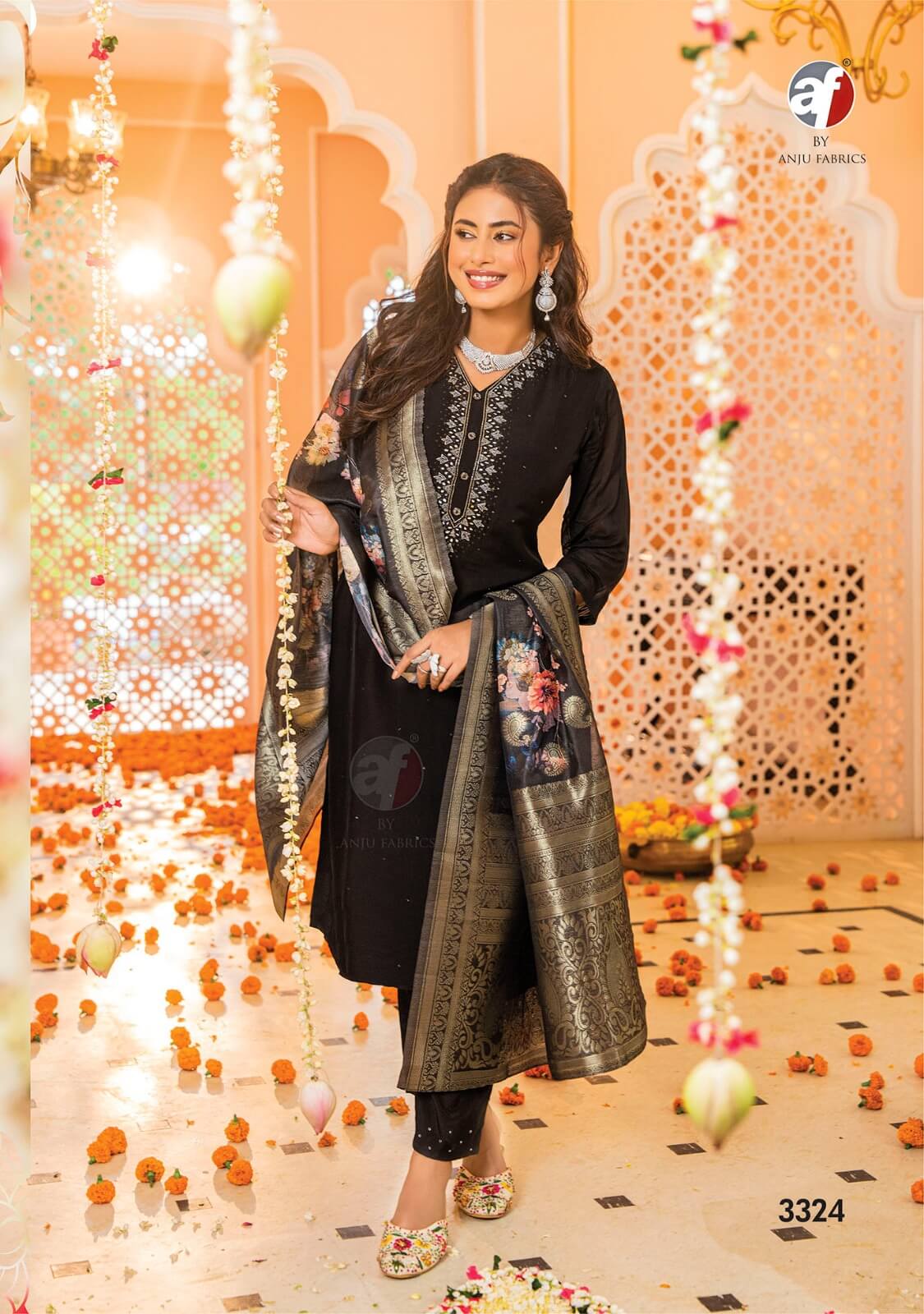 Anju Fabrics Tyohaar Designer Wedding Party Salwar Suits Catalog collection 9