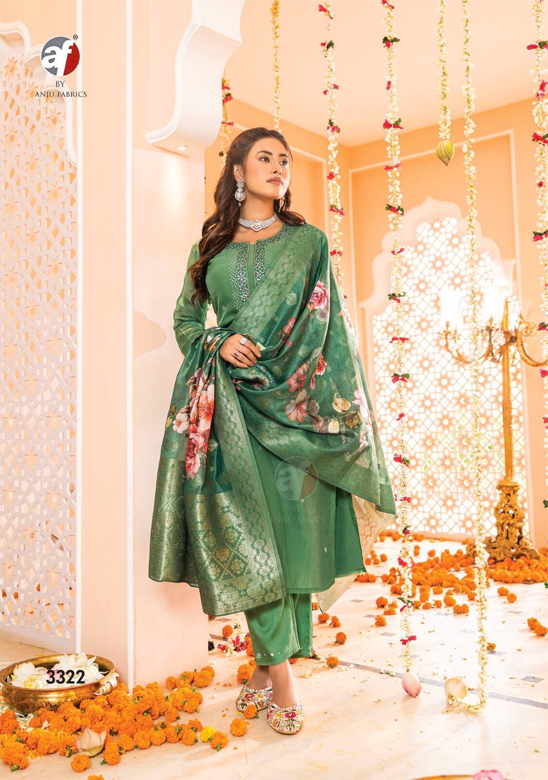 Anju Fabrics Tyohaar Designer Wedding Party Salwar Suits Catalog collection 3