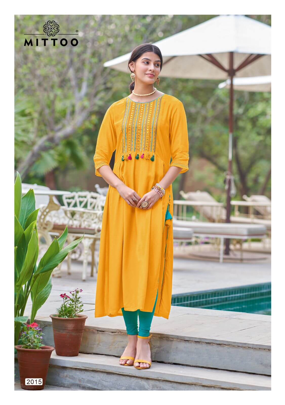 Mittoo Mullberry Embroidery Kurti Catalog collection 11