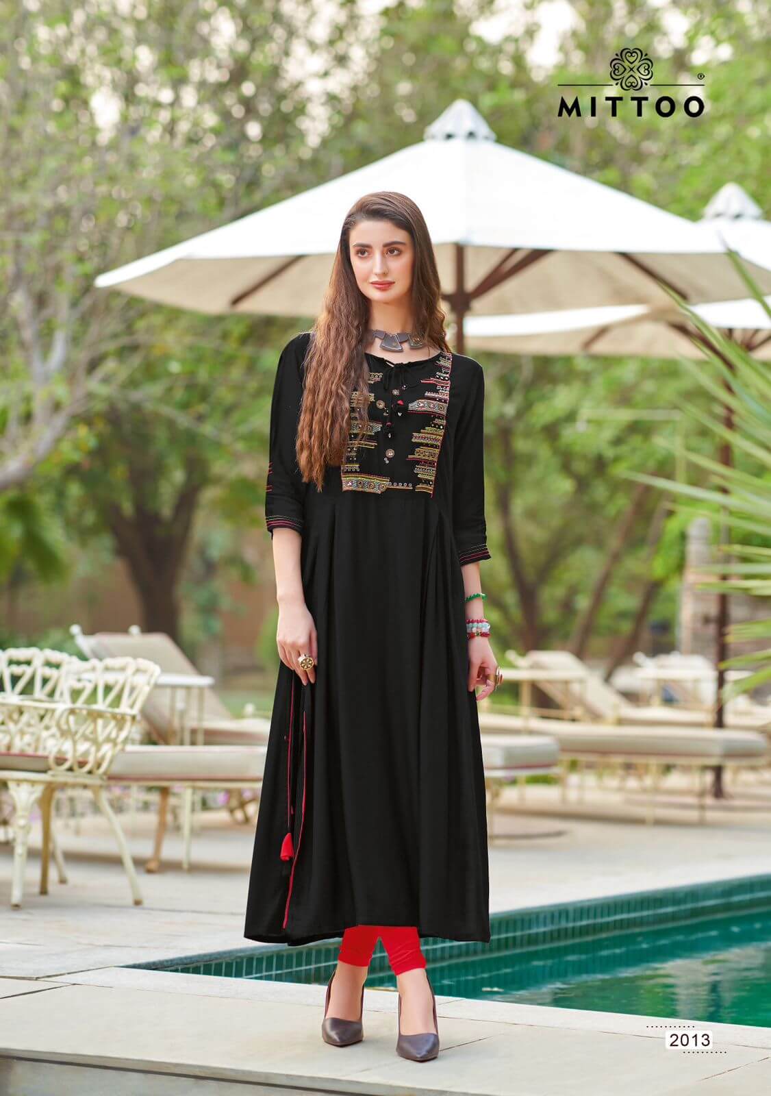 Mittoo Mullberry Embroidery Kurti Catalog collection 5