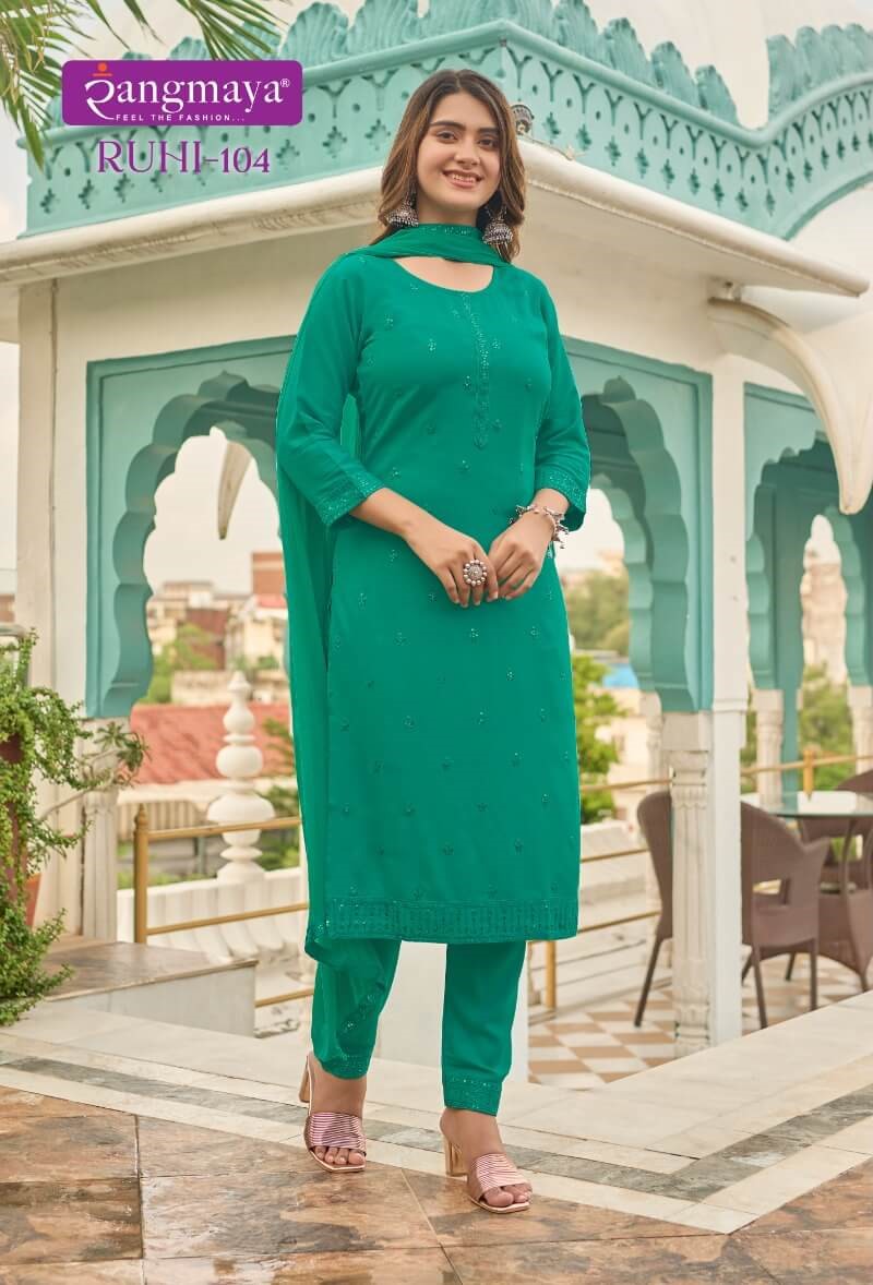 Rangmaya Ruhi Kurtis with Bottom with Dupatta collection 2