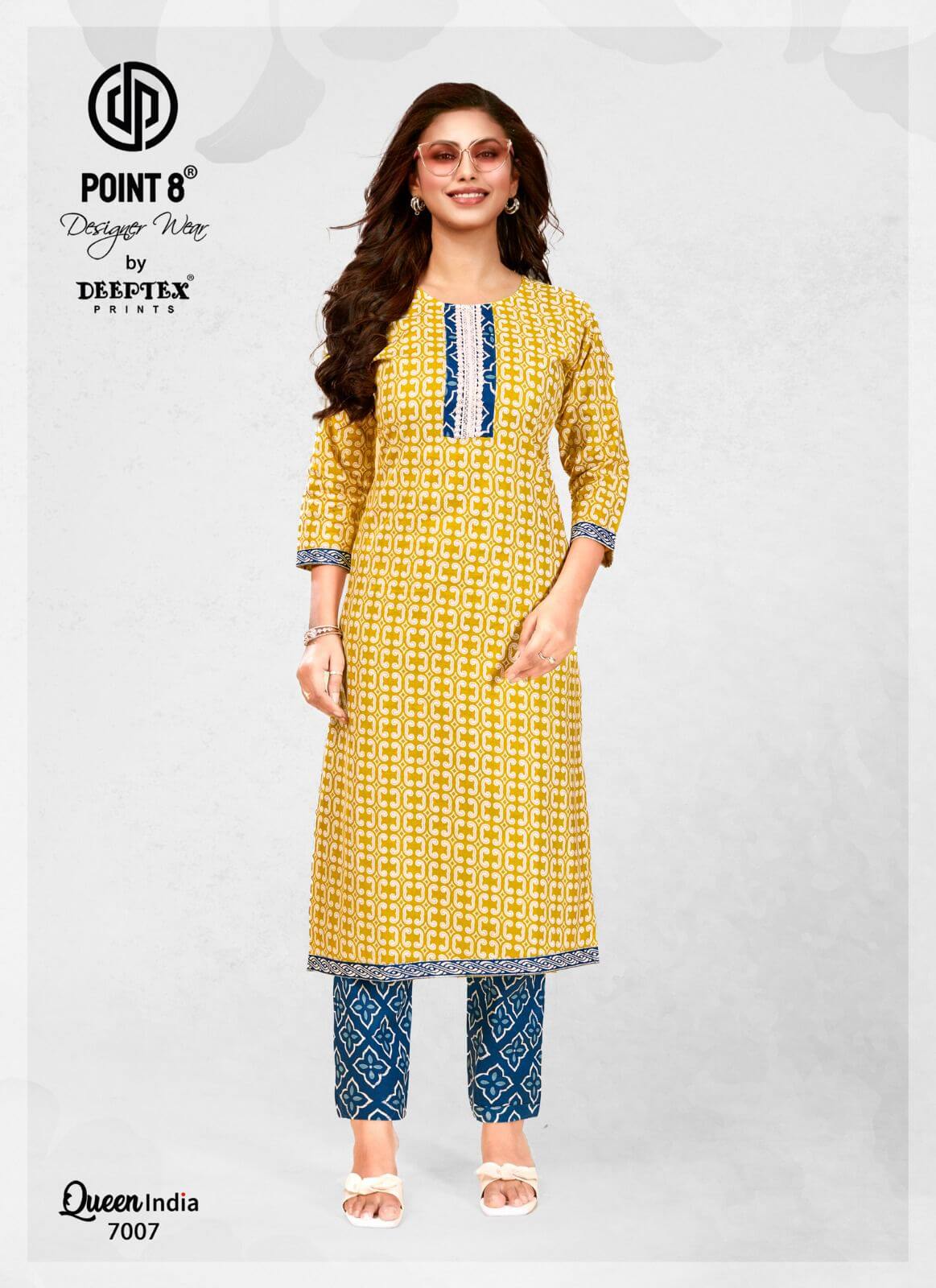 Deeptex Queen India vol 7 Kurtis with Bottom collection 5