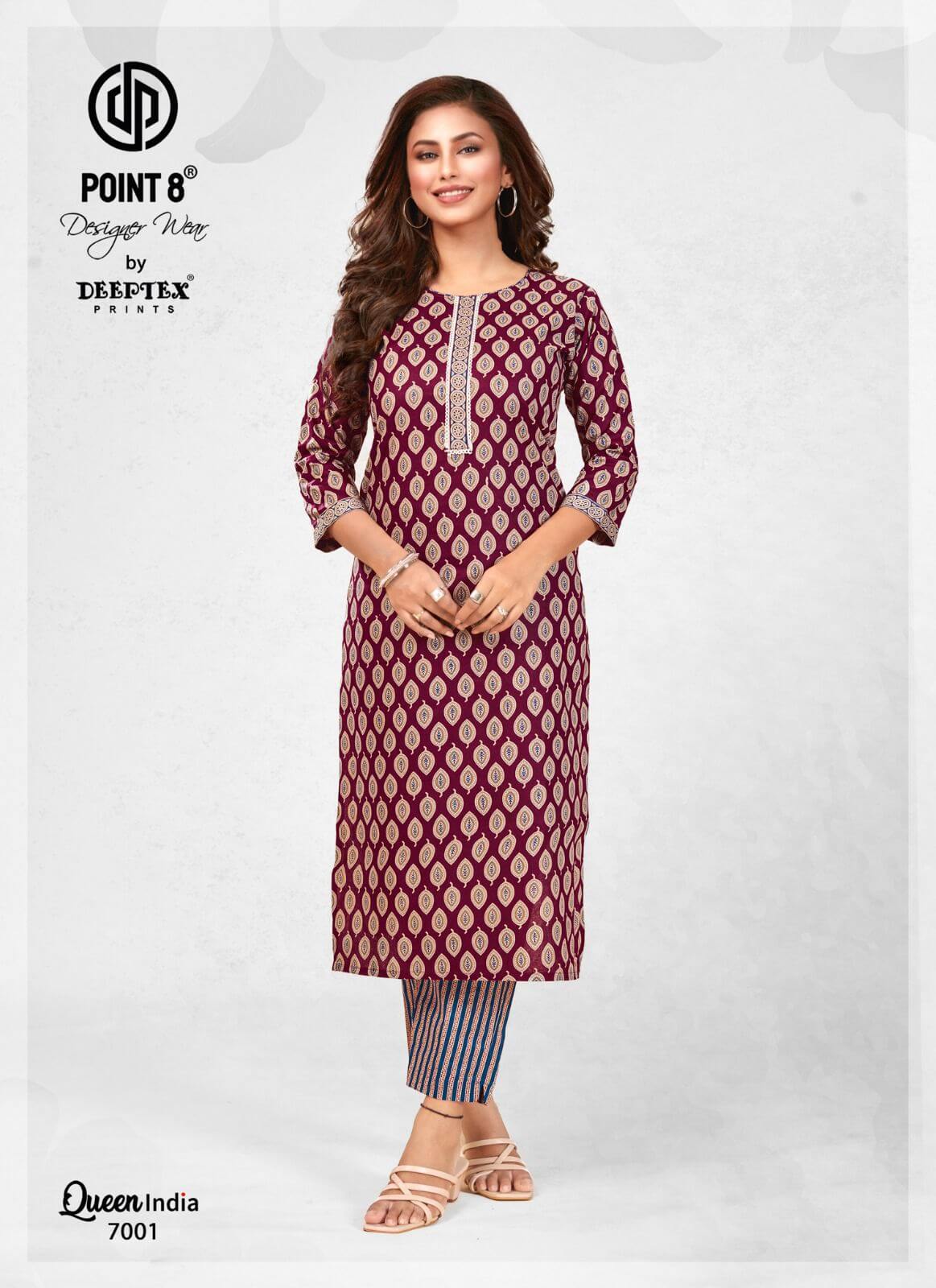 Deeptex Queen India vol 7 Kurtis with Bottom collection 8