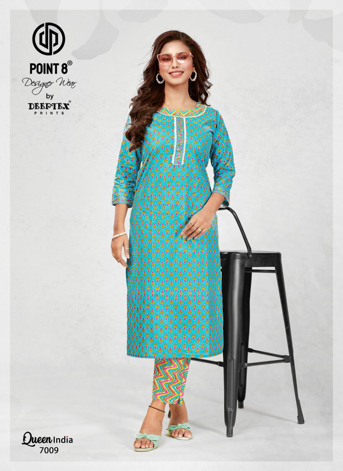 Deeptex Queen India vol 7 Kurtis with Bottom collection 7