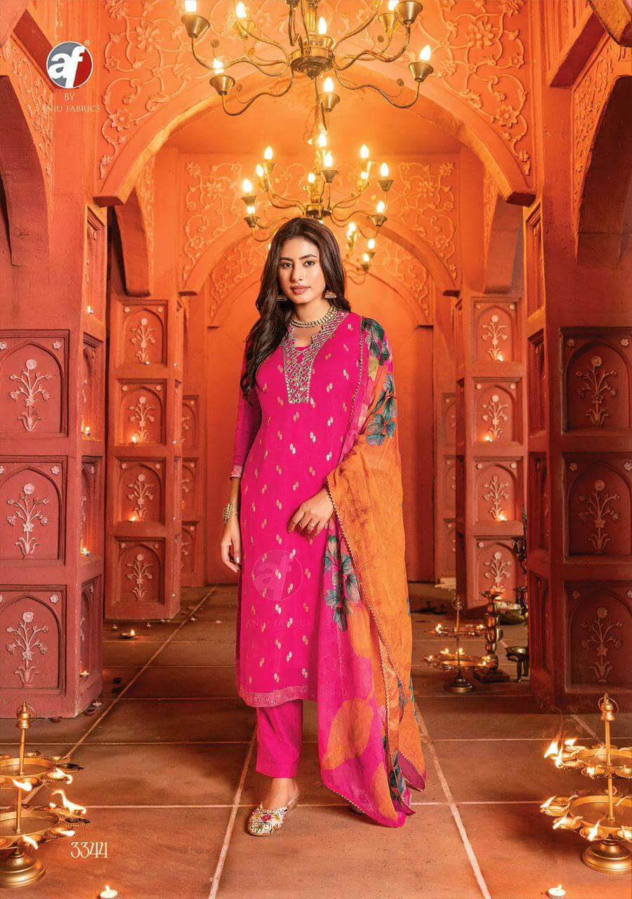 Anju Fabrics Sahiba Vol 5 Designer Wedding Party Salwar Suits collection 4