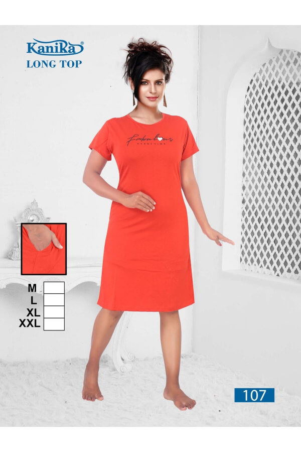 Kanika Long Top Night Dress Catalog collection 7