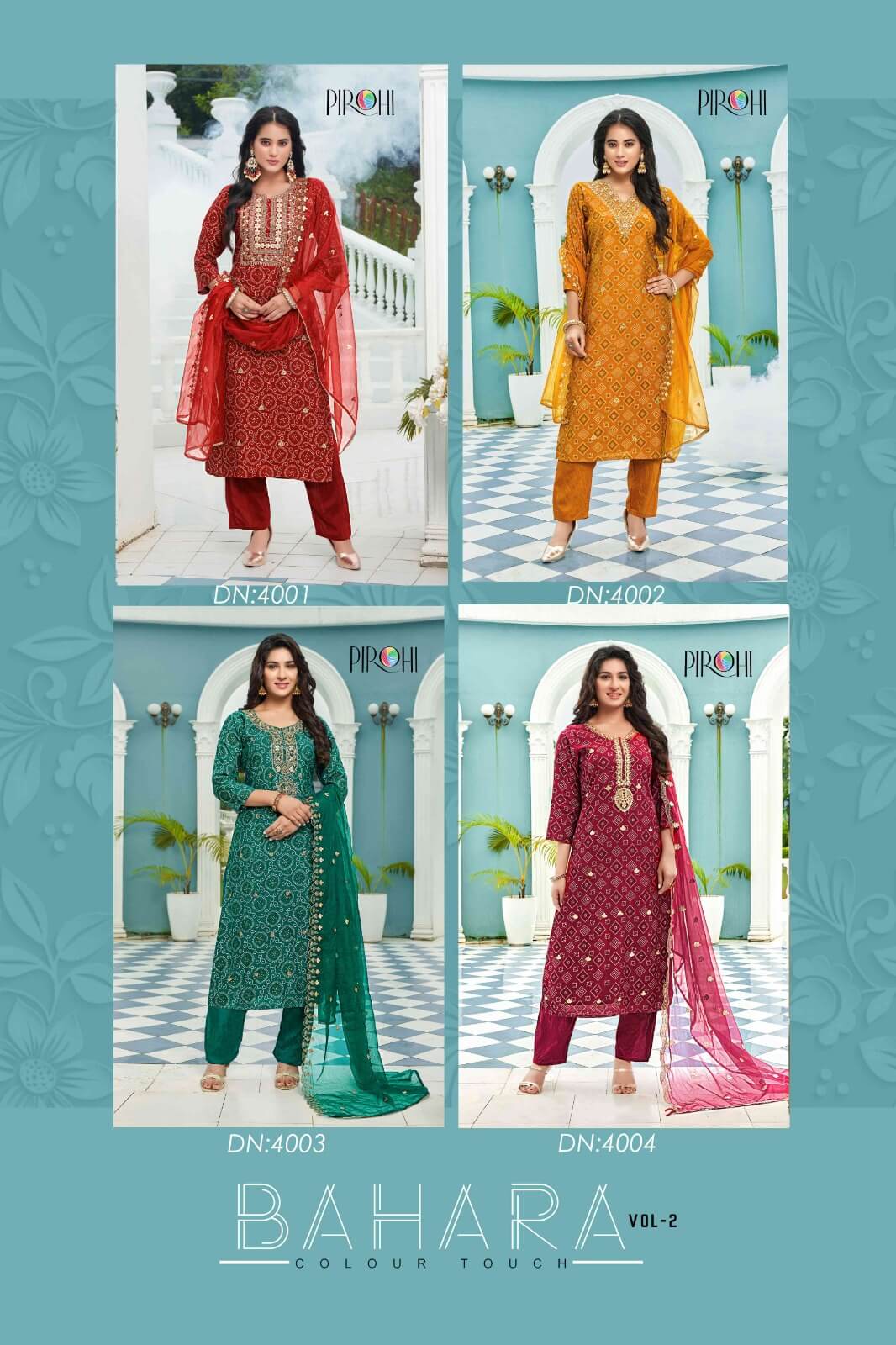 Pirohi By Rajavir Bahara Vol 2 Embroidery Salwar Kameez Catalog collection 3