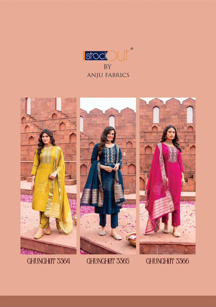 Anju Fabrics Ghunghat vol 9 Designer Wedding Party Salwar collection 2