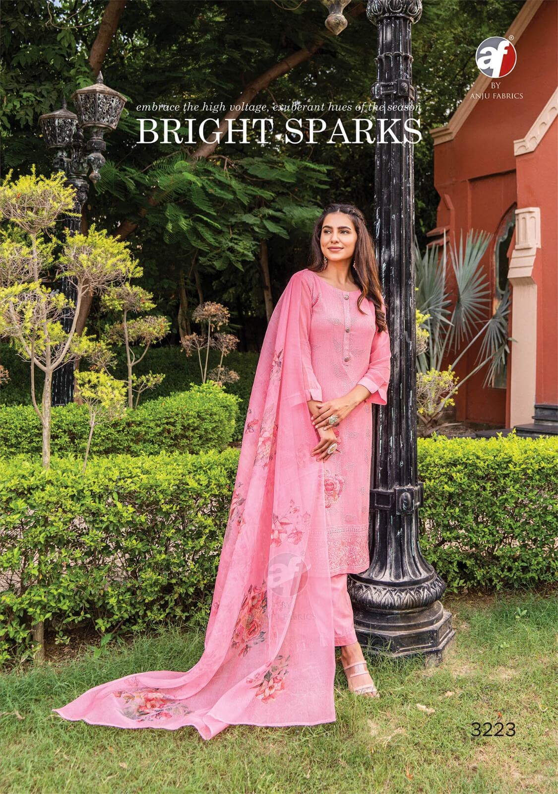 Anju Fabrics Falak vol 3 Georgette Kurti with Pant Dupatta collection 5