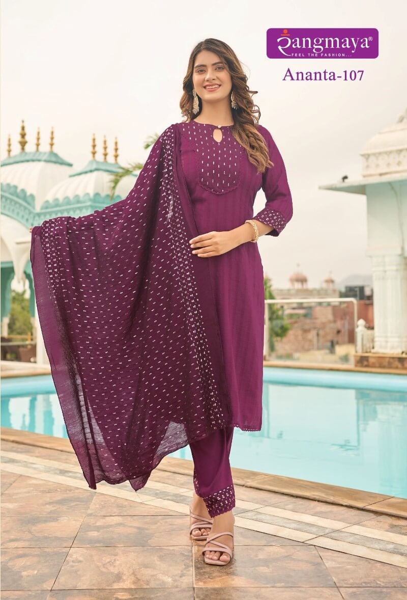 Rangmaya Ananta Kurti with Pant and Dupatta collection 2