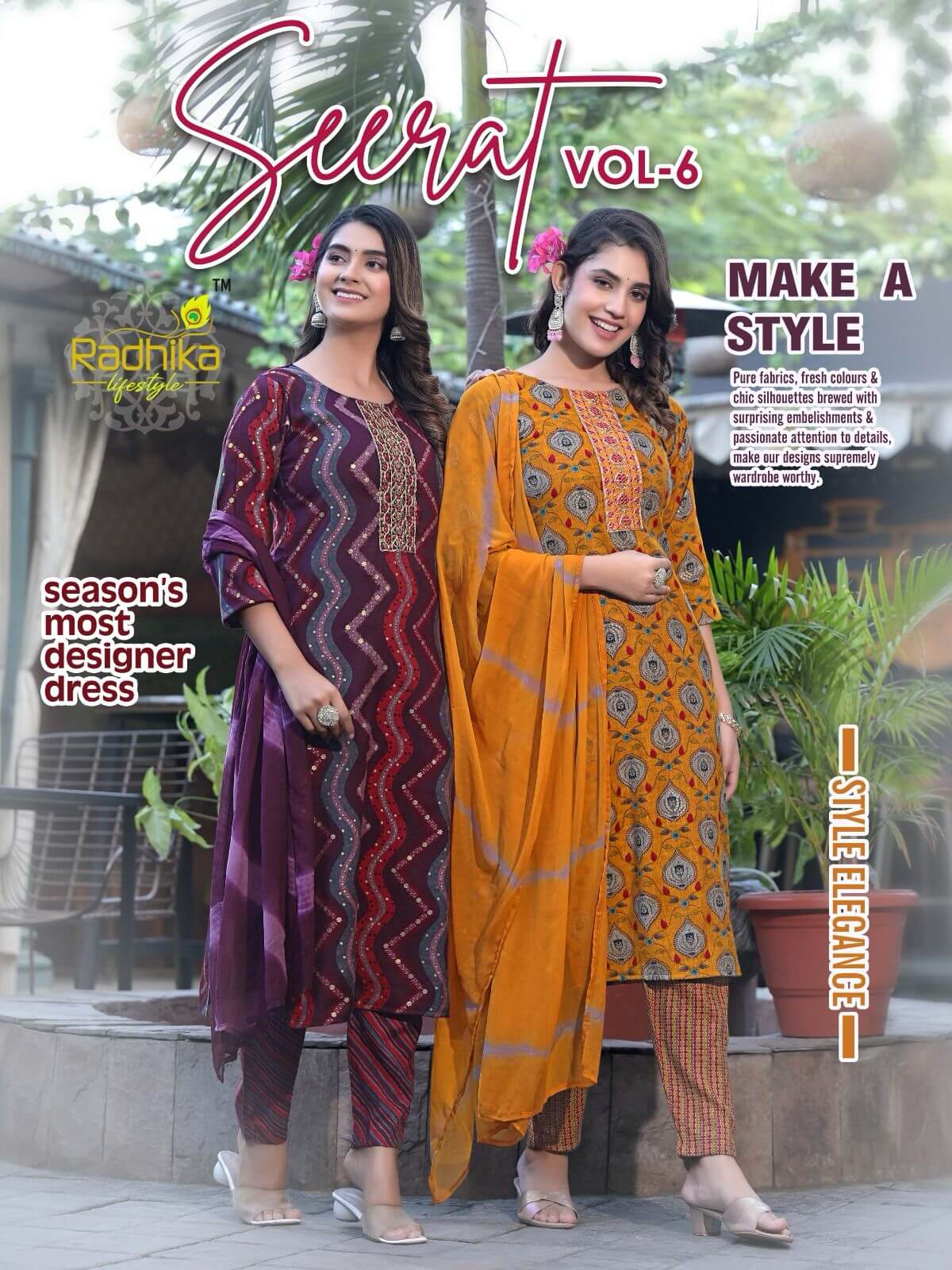 Radhika Lifestyle Seerat vol 6 Printed Salwar Kameez collection 4