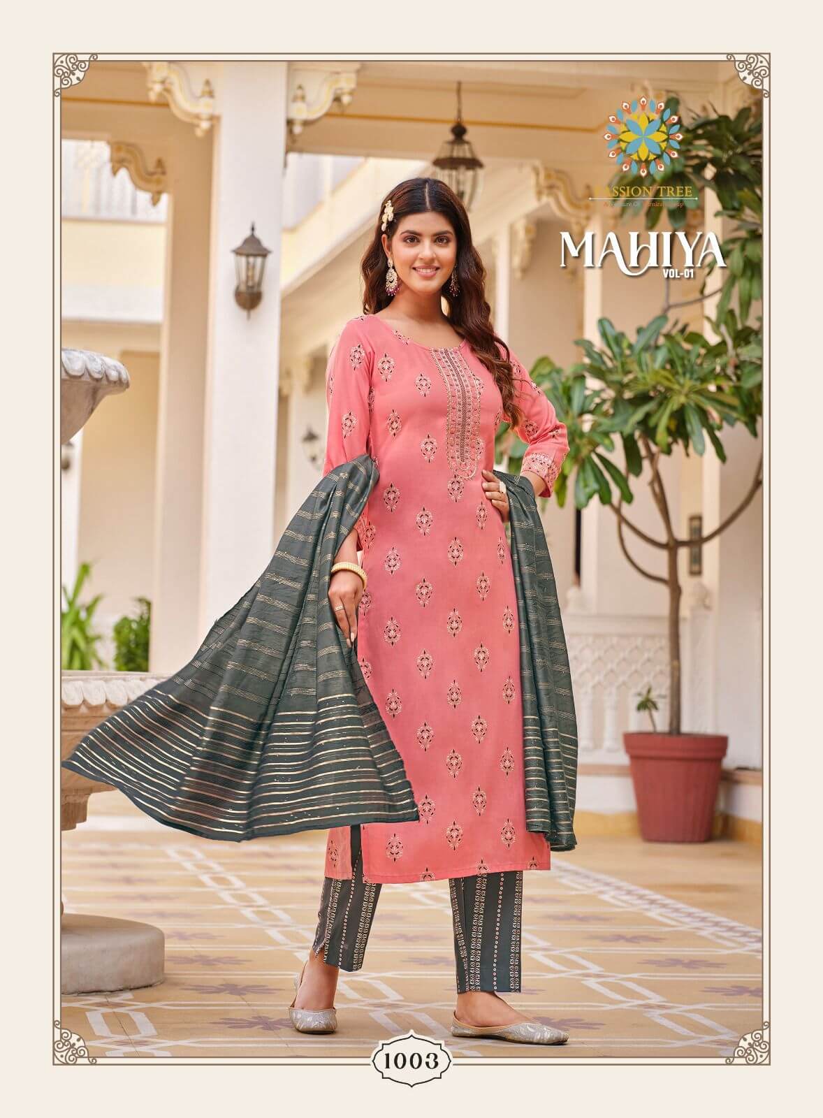 Passion Tree Mahiya Vol 1 Printed Salwar Kameez Catalog collection 1