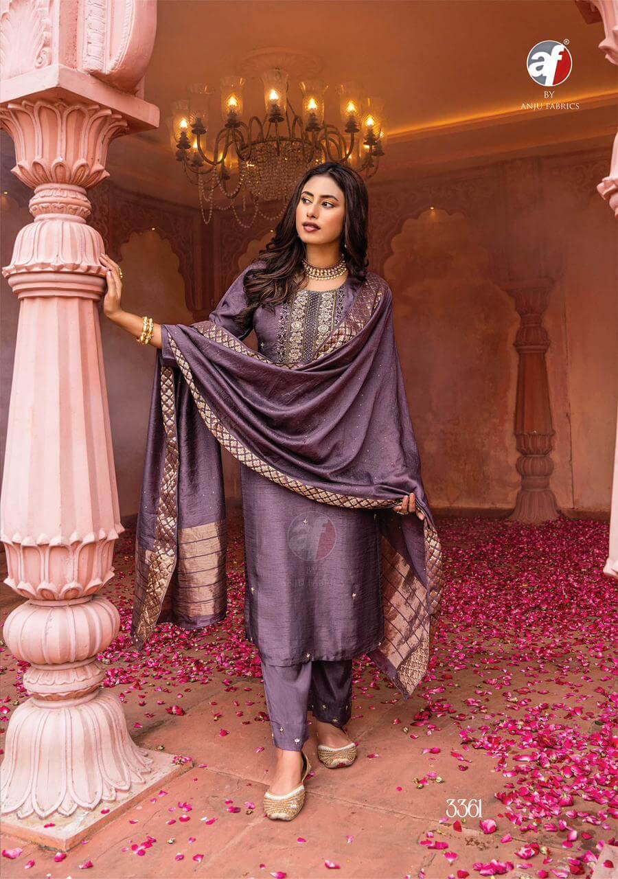 Anju Fabrics Designer Party Wear Single piece suits collection 1