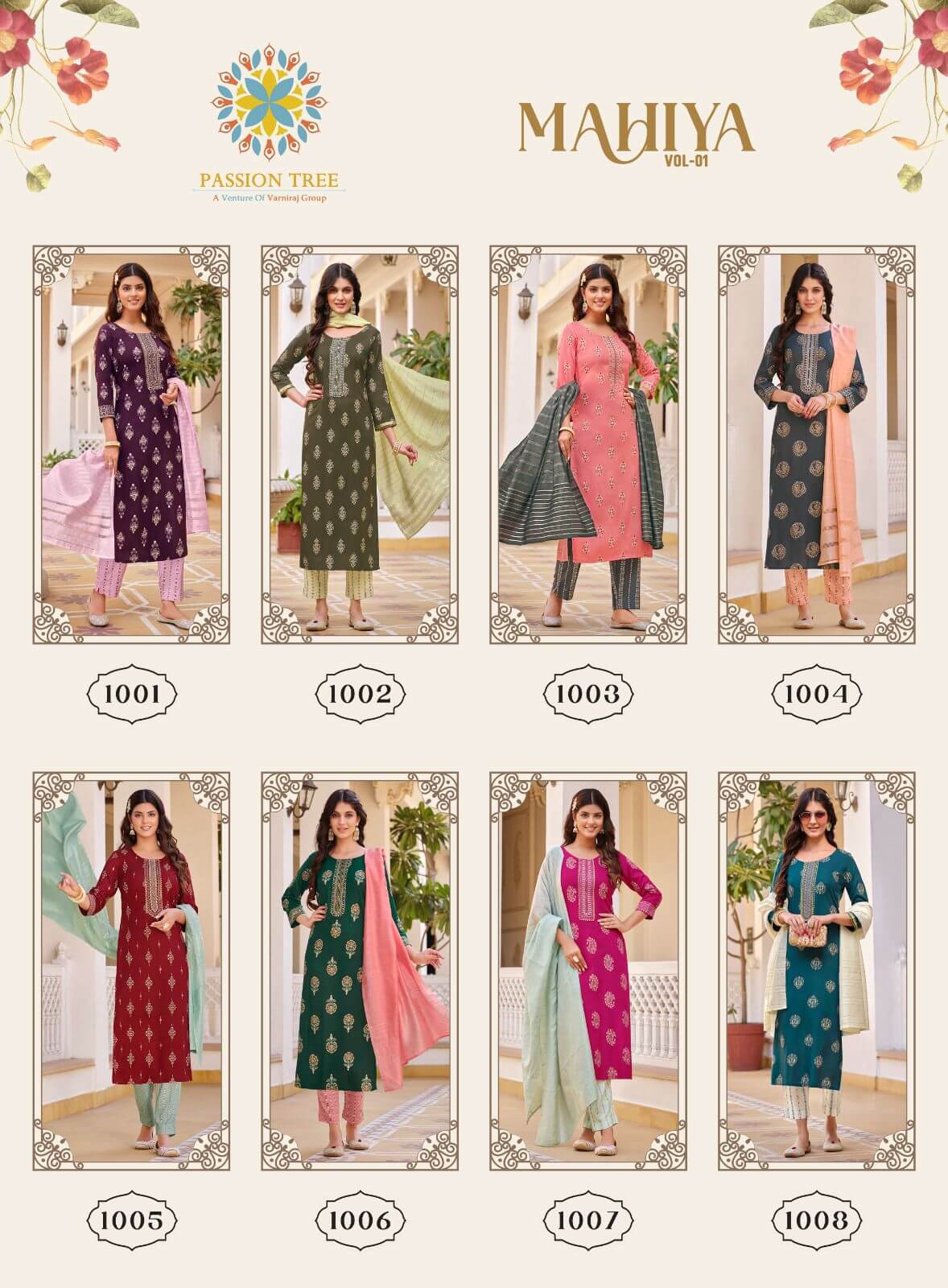 Passion Tree Mahiya Vol 1 Printed Salwar Kameez Catalog collection 10