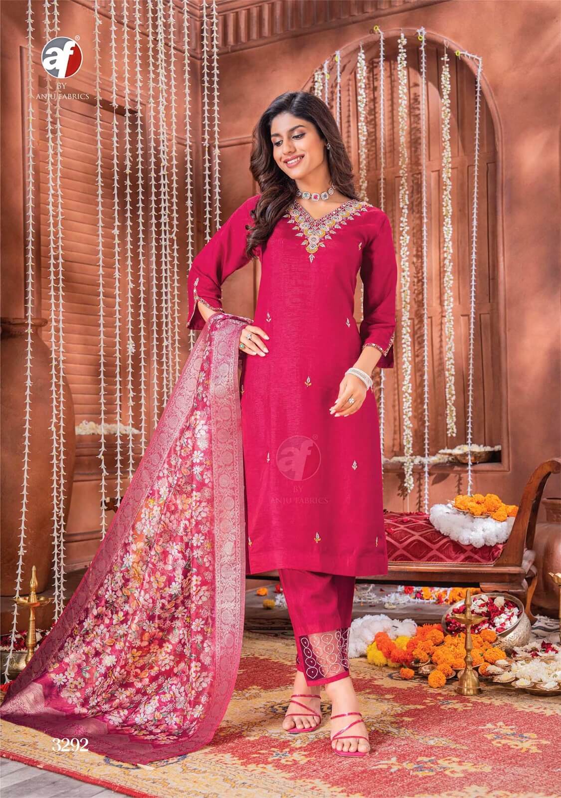 Anju Fabrics Shehnai Vol 6 Designer Wedding Party Salwar Suits collection 9